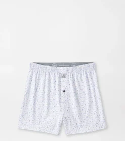 Hot Peter Millar 5 O'Clock In Fiji Performance Boxer Short White