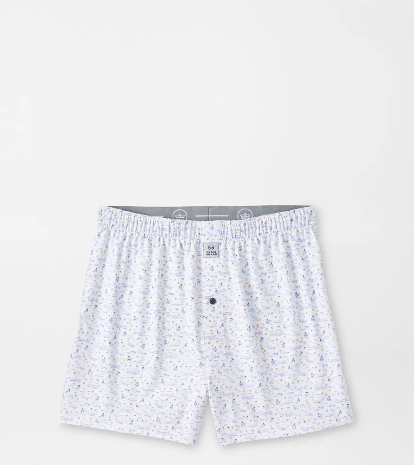 Hot Peter Millar 5 O'Clock In Fiji Performance Boxer Short White