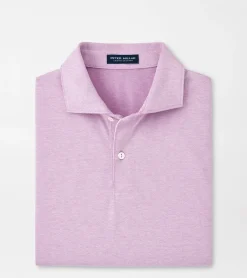 Clearance Peter Millar Albatross Cotton-Blend Performance Polo PINK LOTUS