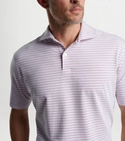 Hot Peter Millar Albatross Stripe Cotton Blend Piqu&eacute; Polo Regatta Blue