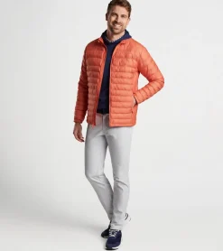New Peter Millar All Course Jacket Burning Sunset