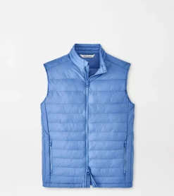 New Peter Millar All Course Vest BONDI BLUE