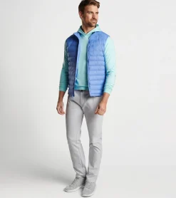 New Peter Millar All Course Vest BONDI BLUE