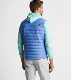 New Peter Millar All Course Vest BONDI BLUE