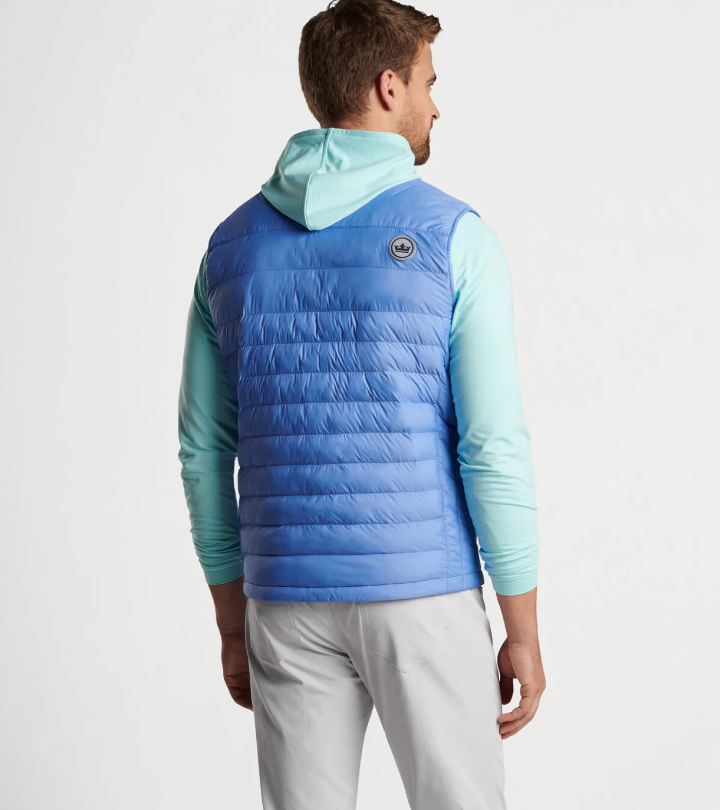 New Peter Millar All Course Vest BONDI BLUE