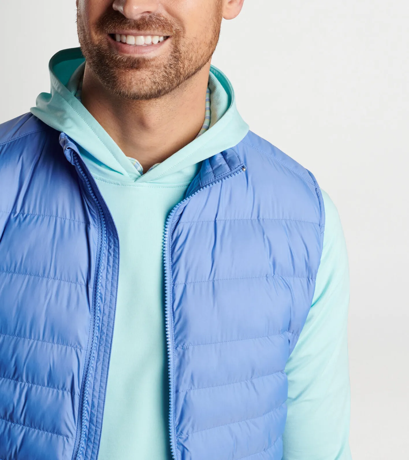 New Peter Millar All Course Vest BONDI BLUE