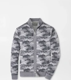 Sale Peter Millar Alpine Reversible Full-Zip Cardigan Gale Grey