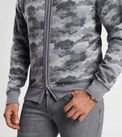 Sale Peter Millar Alpine Reversible Full-Zip Cardigan Gale Grey