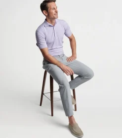 Best Peter Millar Alto Performance Jersey Polo WHITE/VALENCIA