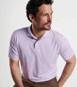 Online Peter Millar Ambrose Performance Jersey Polo Blue Frost