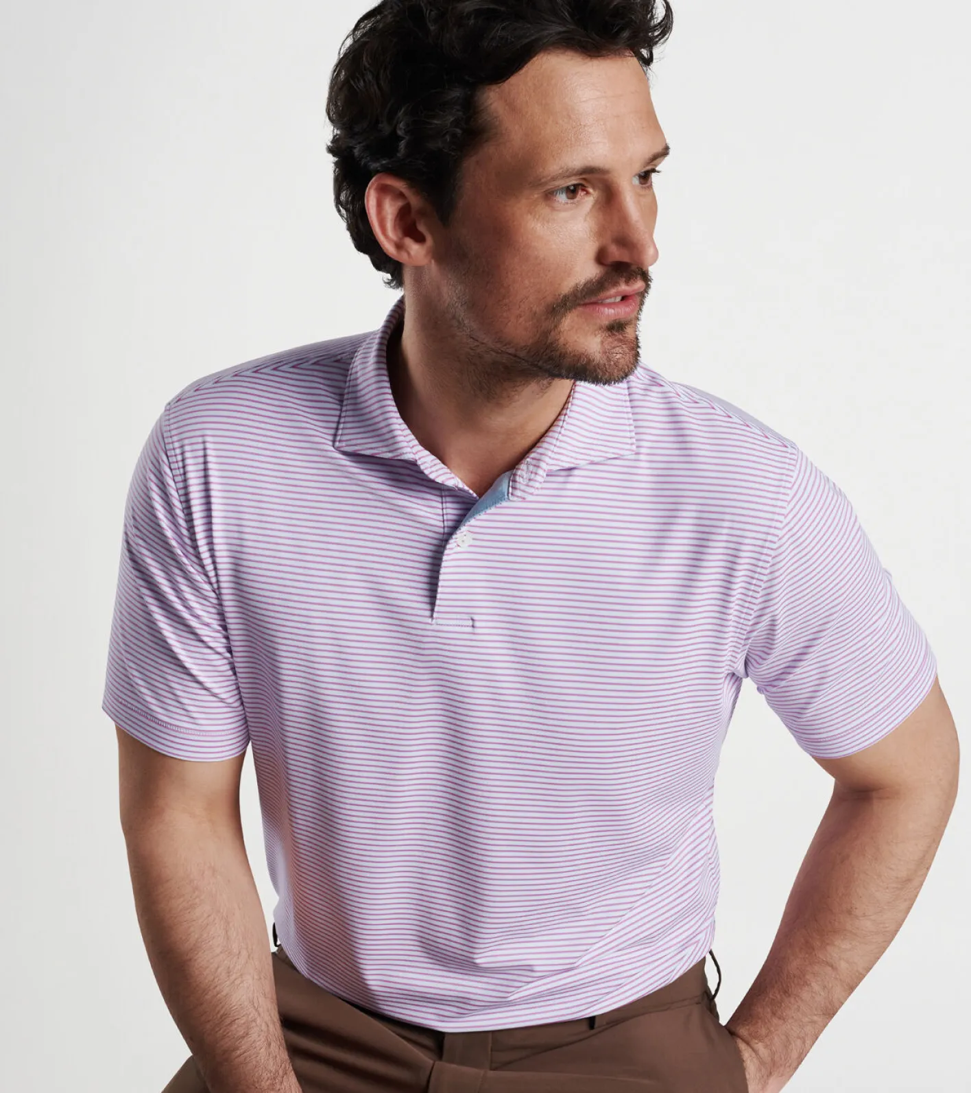 Online Peter Millar Ambrose Performance Jersey Polo Blue Frost