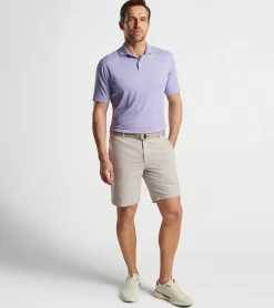 Clearance Peter Millar Ambrose Performance Jersey Polo Khaki