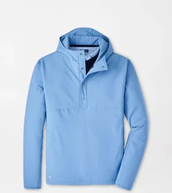 Clearance Peter Millar Approach Insulated Half-Snap Hoodie Navy