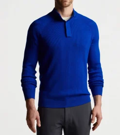Sale Peter Millar Apr&egrave;s Ski Sweater DARK COBALT