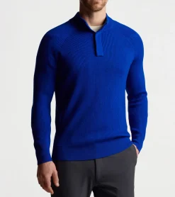 Sale Peter Millar Apr&egrave;s Ski Sweater DARK COBALT
