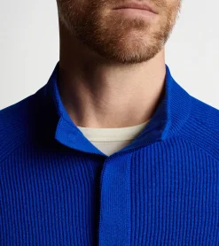 Sale Peter Millar Apr&egrave;s Ski Sweater DARK COBALT