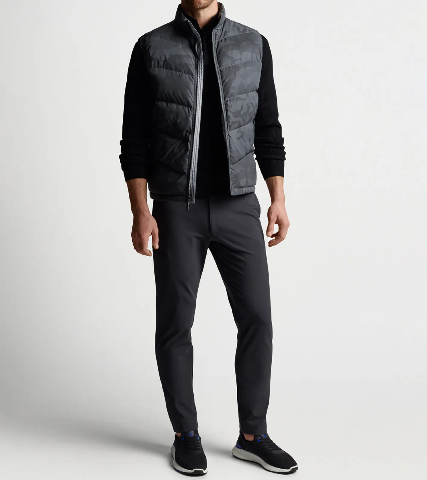 Best Peter Millar Après Ski Vest IRON REFLECTIVE