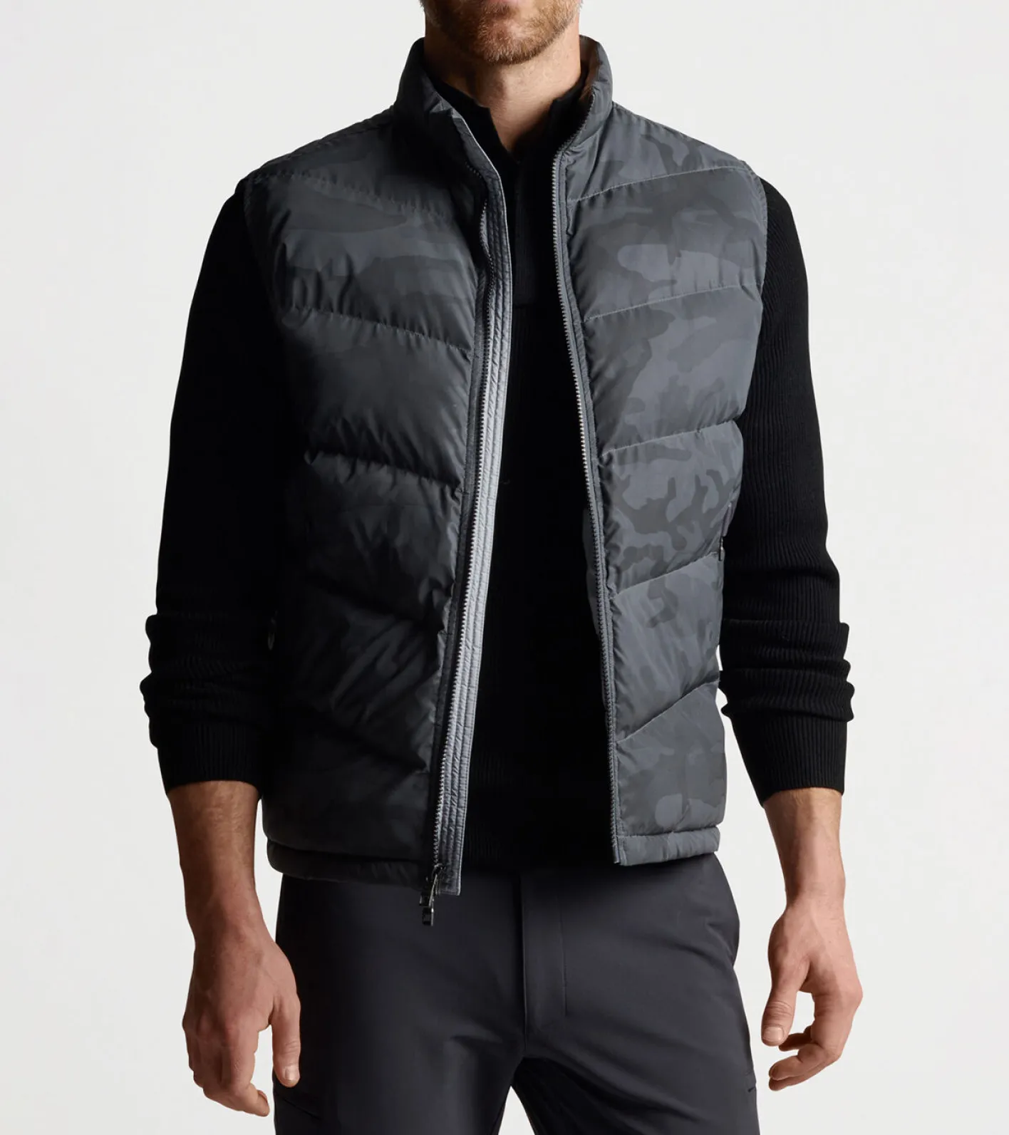 Best Peter Millar Après Ski Vest IRON REFLECTIVE