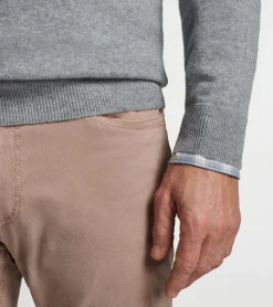 Discount Peter Millar Artisan Crafted Cashmere Flex Quarter-Zip Navy