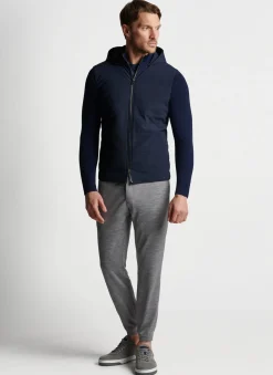 Online Peter Millar Artisan Crafted Cashmere Hooded Bomber Navy