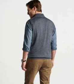 Hot Peter Millar Autumn Crest Quarter-Zip Vest Charcoal