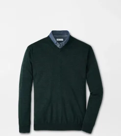 Clearance Peter Millar Autumn Crest V-Neck Charcoal
