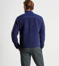 Hot Peter Millar Autumn Pile Fleece Jacket STAR DUST
