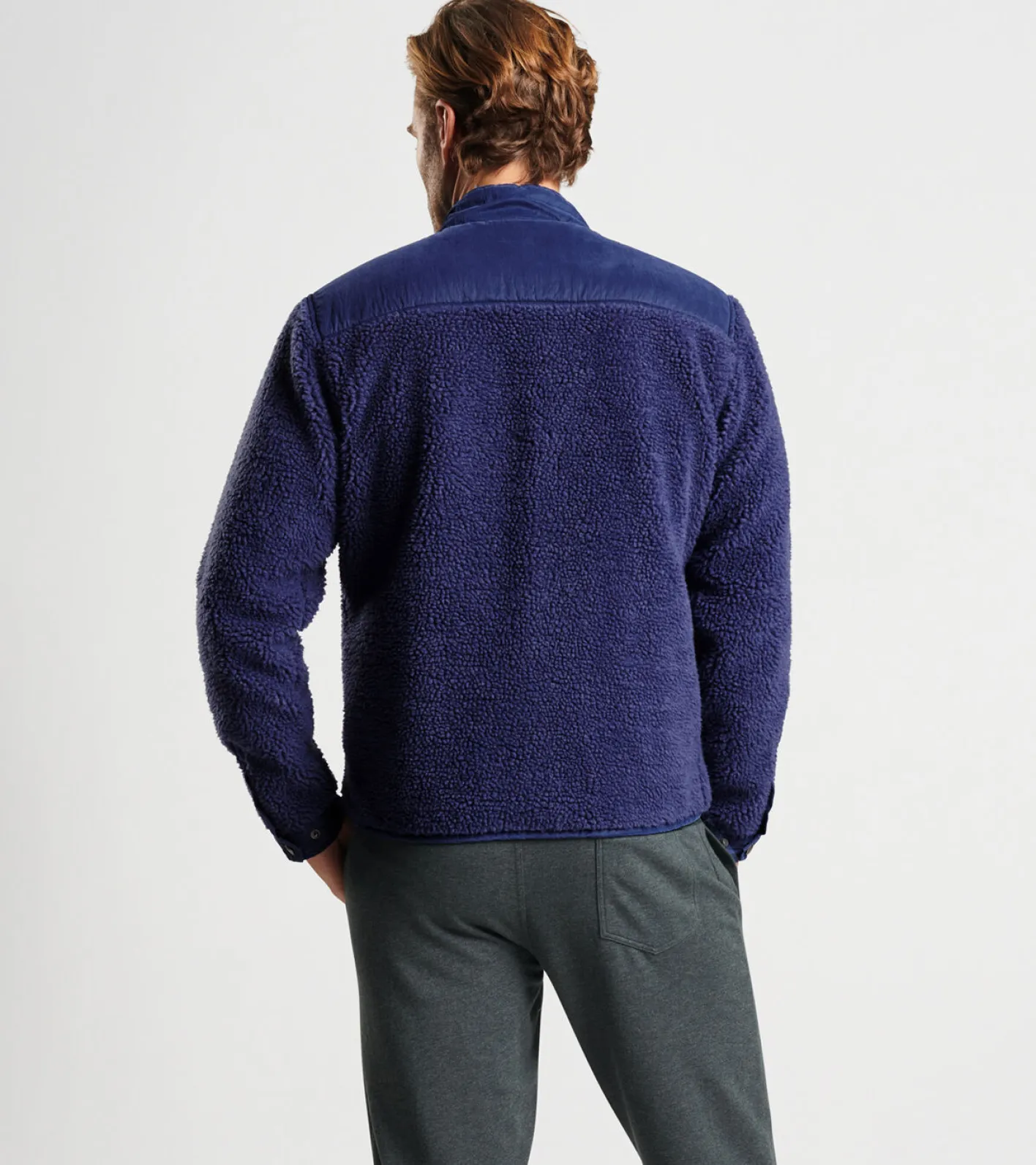 Hot Peter Millar Autumn Pile Fleece Jacket STAR DUST