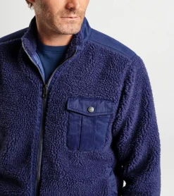Hot Peter Millar Autumn Pile Fleece Jacket STAR DUST