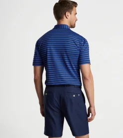 Clearance Peter Millar Baldwin Performance Mesh Polo NAVY/SAPPHIRE