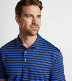 Clearance Peter Millar Baldwin Performance Mesh Polo NAVY/SAPPHIRE