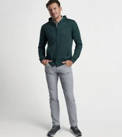 Sale Peter Millar Beaumont Performance Full-Zip Hoodie BALSAM