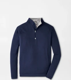 Hot Peter Millar Beaumont Performance Quarter-Zip CABANA BLUE