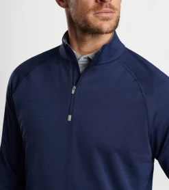 Hot Peter Millar Beaumont Performance Quarter-Zip CABANA BLUE