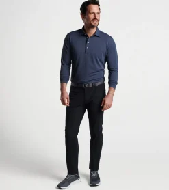 Fashion Peter Millar Bingham Performance Five-Pocket Pant Black