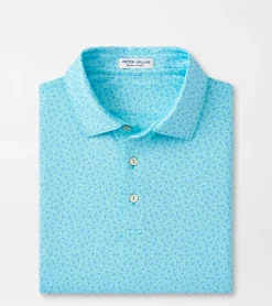 Fashion Peter Millar Birdie Time Performance Jersey Polo CABANA BLUE