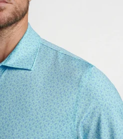 Fashion Peter Millar Birdie Time Performance Jersey Polo CABANA BLUE