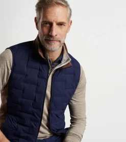 Fashion Peter Millar Blaze Insulated Vest Gale Grey