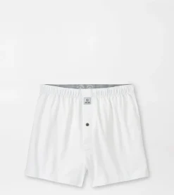 Online Peter Millar Bold Stretch Jersey Boxer White