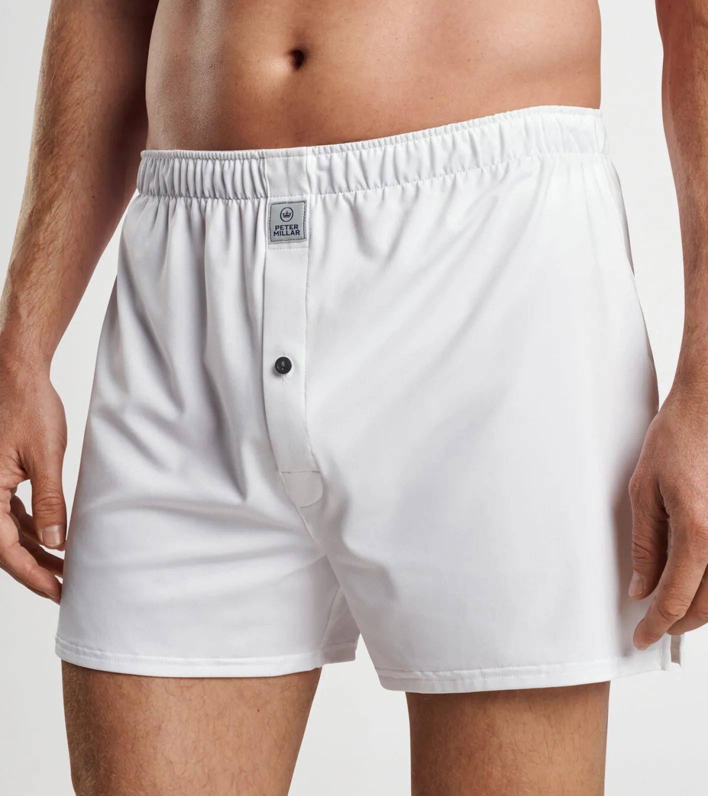 Online Peter Millar Bold Stretch Jersey Boxer White