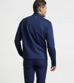 Fashion Peter Millar Bond Elite Brushstroke Camo Crewneck Navy