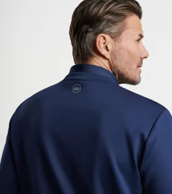 Fashion Peter Millar Bond Elite Brushstroke Camo Crewneck Navy