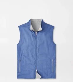 Sale Peter Millar Breeze Reversible Vest BLUE PEARL