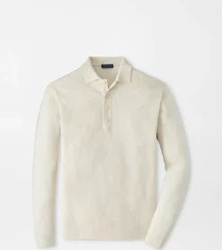 Fashion Peter Millar Brixham Sweater Polo Almond