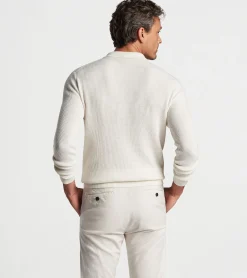 Fashion Peter Millar Brixham Sweater Polo Almond