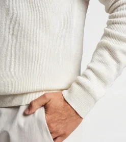 Fashion Peter Millar Brixham Sweater Polo Almond