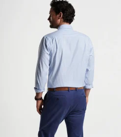 Online Peter Millar Brookhaven Cotton Sport Shirt Gale Grey