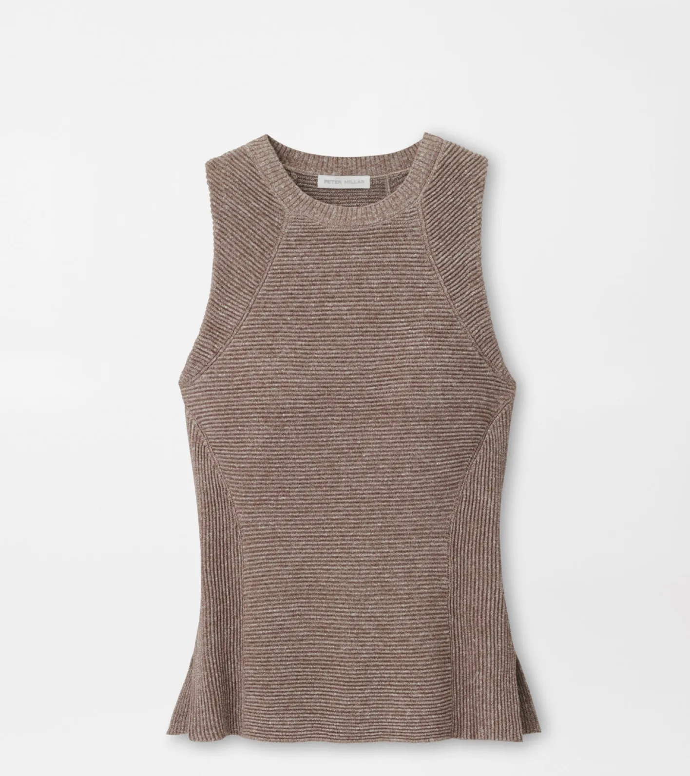 Hot Peter Millar Campbell Ottoman Rib Sleeveless Sweater Espresso