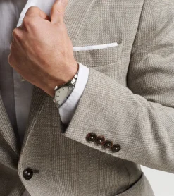 Online Peter Millar Carova Jersey Houndstooth Soft Jacket ICED CHAI