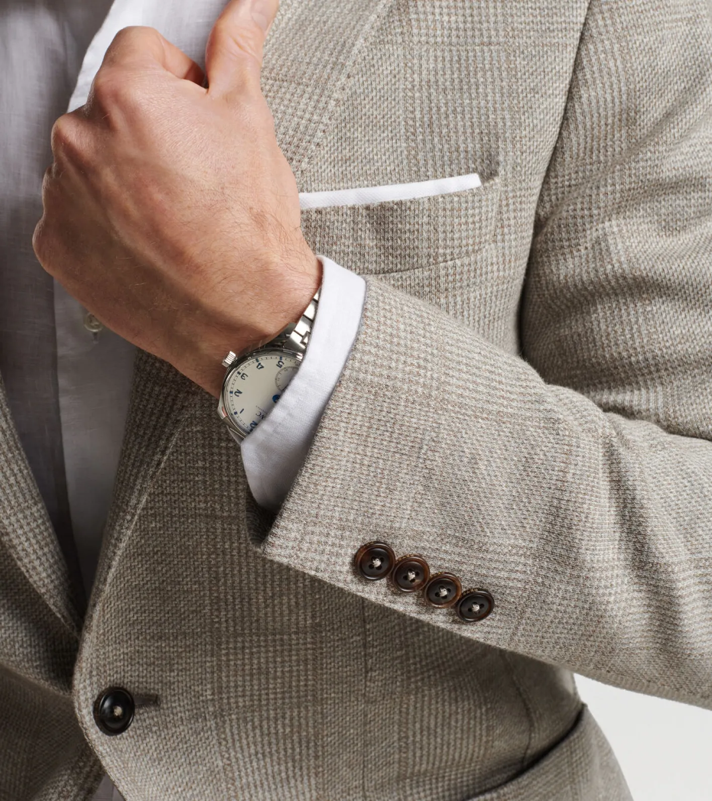 Online Peter Millar Carova Jersey Houndstooth Soft Jacket ICED CHAI